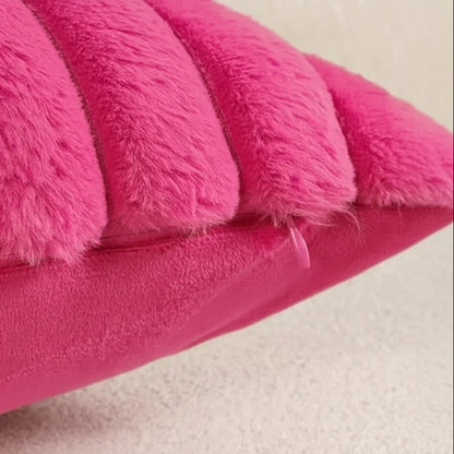 Housse de coussin<br>Velours cotelé Fuchsia