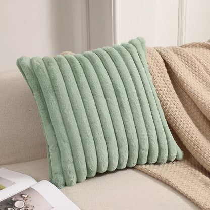 Housse de coussin <br>Velours cotelé - Vert sauge
