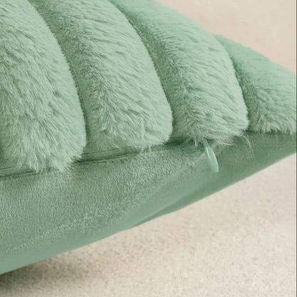 Housse de coussin <br>Velours cotelé - Vert sauge