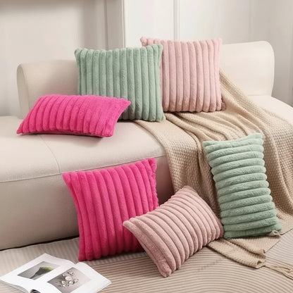 Housse de coussin <br>Velours cotelé - Vert sauge