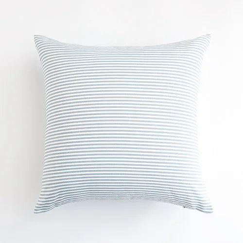 Housse de coussin 50x30<br> Fines rayures Bleues