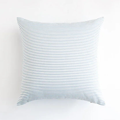 Housses de coussins 45x45<br> Fines rayures Bleues