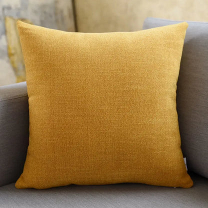 Housse de coussin<br> Lin Uni Moka