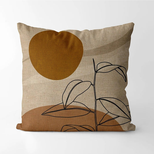 Housse de coussin<br> Motif Floral Sunset