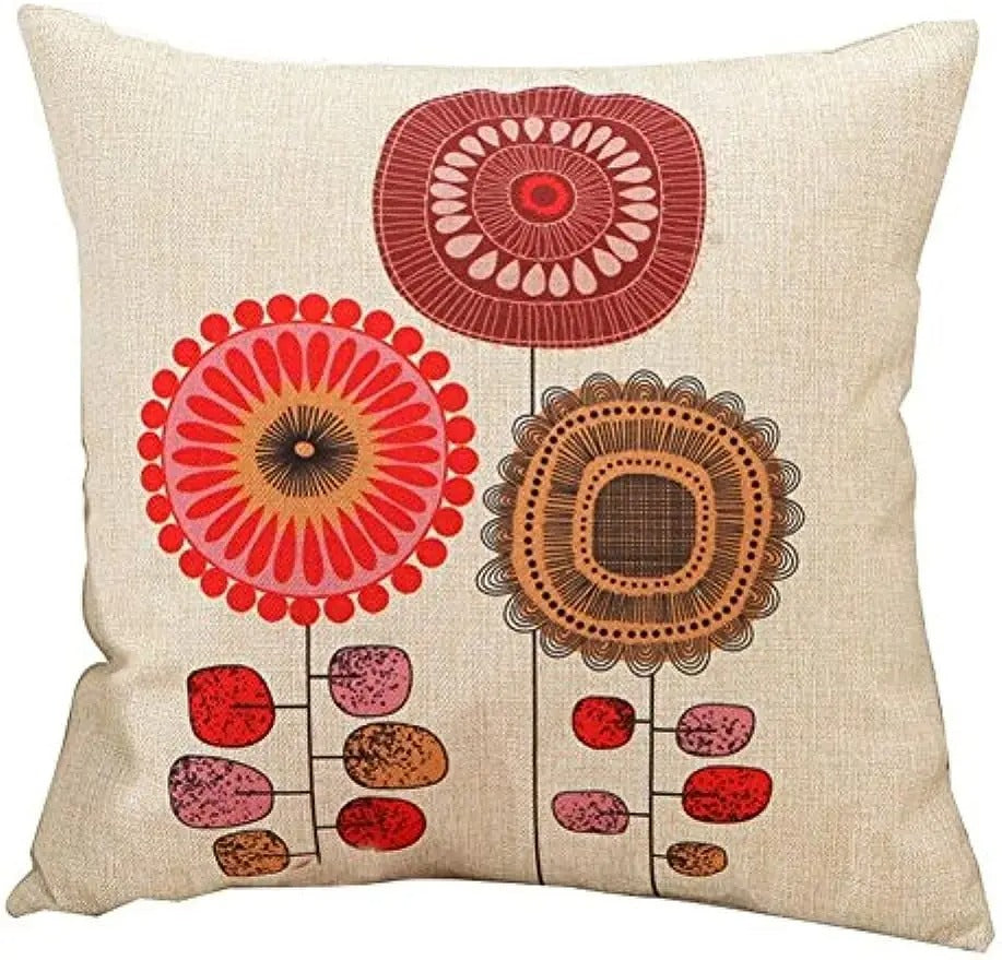 Housse de coussin motif Floral imprimé 1 face Goa