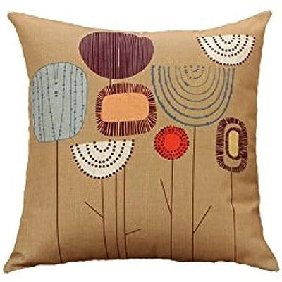 Housse de coussin motif Floral imprimé 1 face Goa