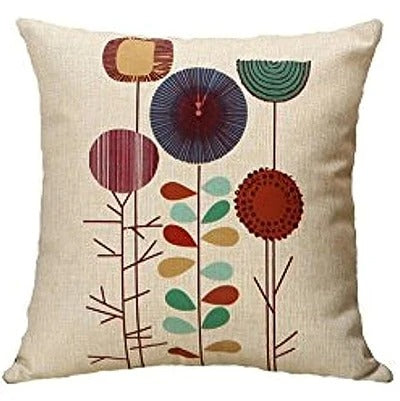 Housse de coussin motif Floral imprimé 1 face Goa