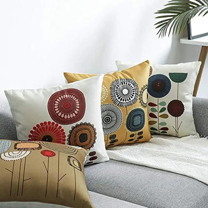 Housse de coussin motif Floral imprimé 1 face Goa