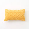 Housse de coussins rectangulaire Peluche - Jaune