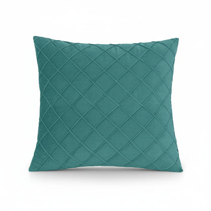Housse coussin Suedine Bleu canard