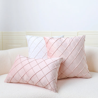 Housse coussin Suedine Bleu canard