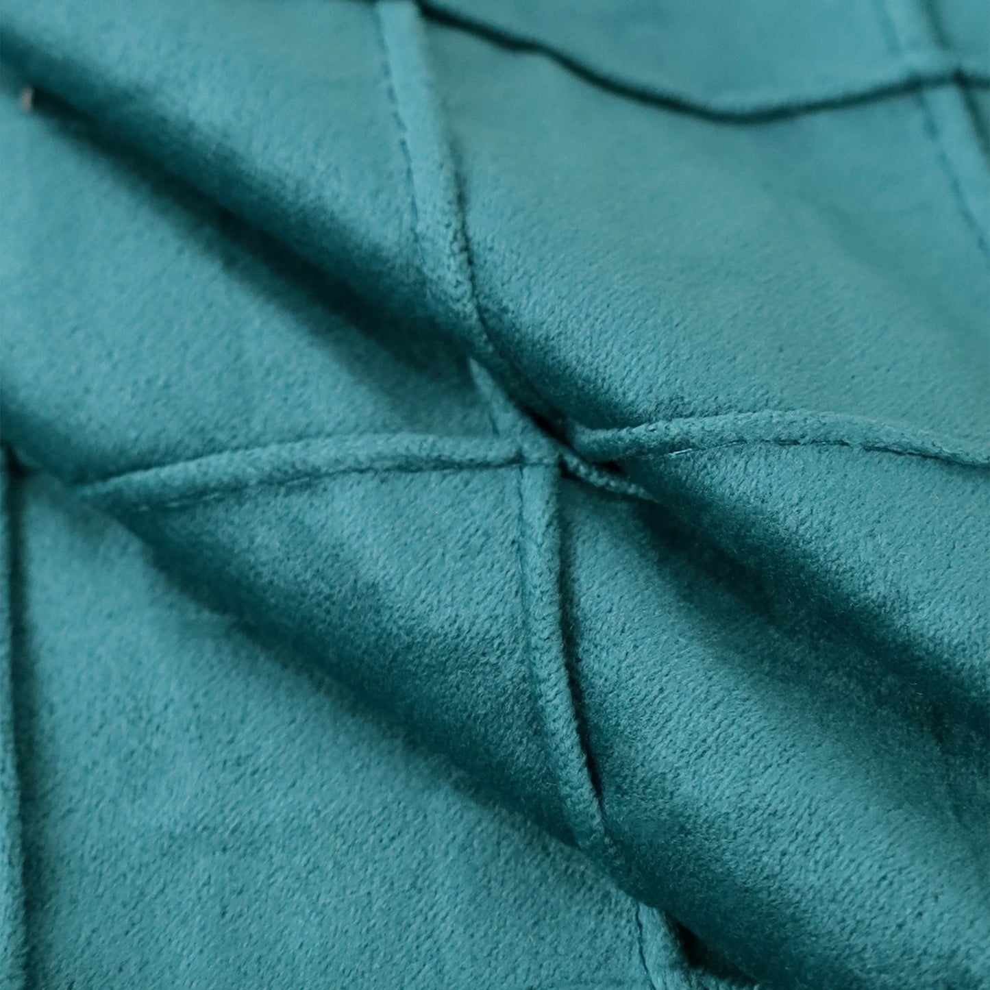 Housse coussin Suedine Bleu canard