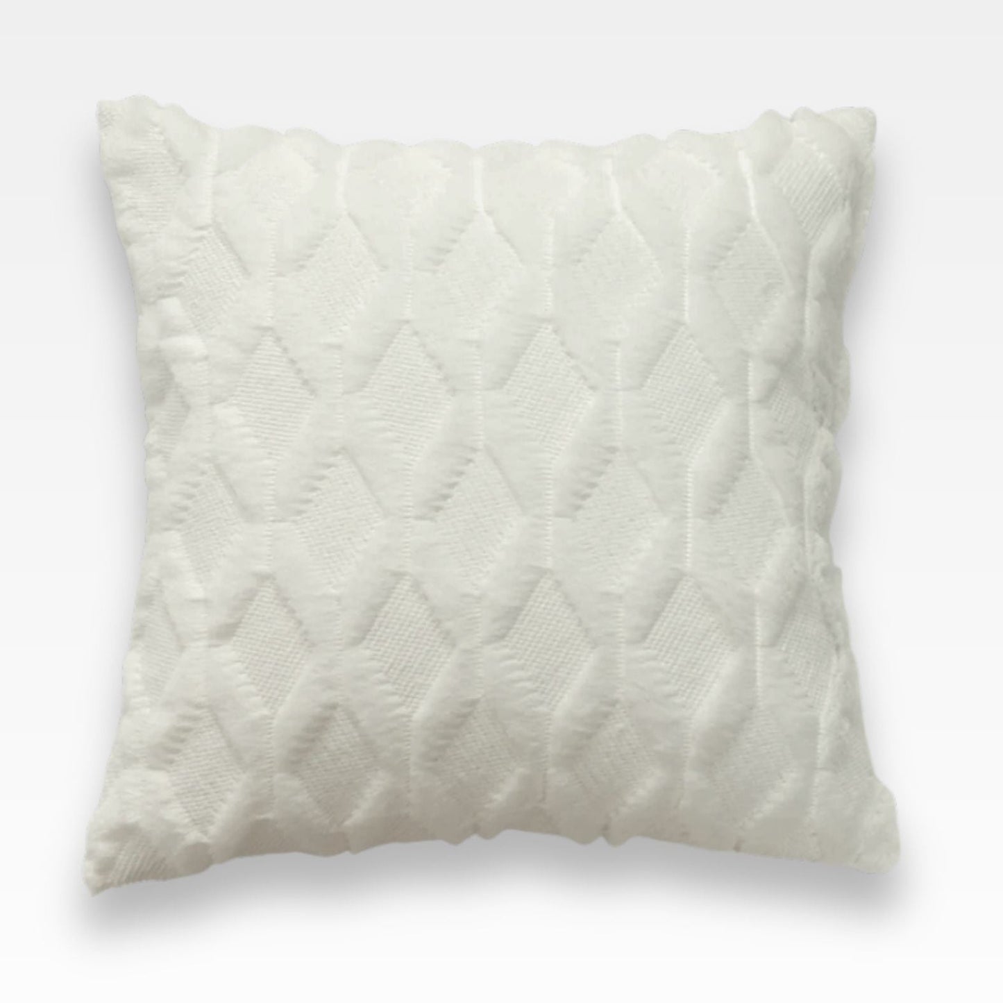 Housse de coussin Tricot<br> Blanc