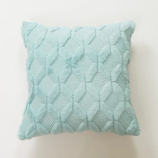 Housse de coussin Tricot<br> Bleu ciel