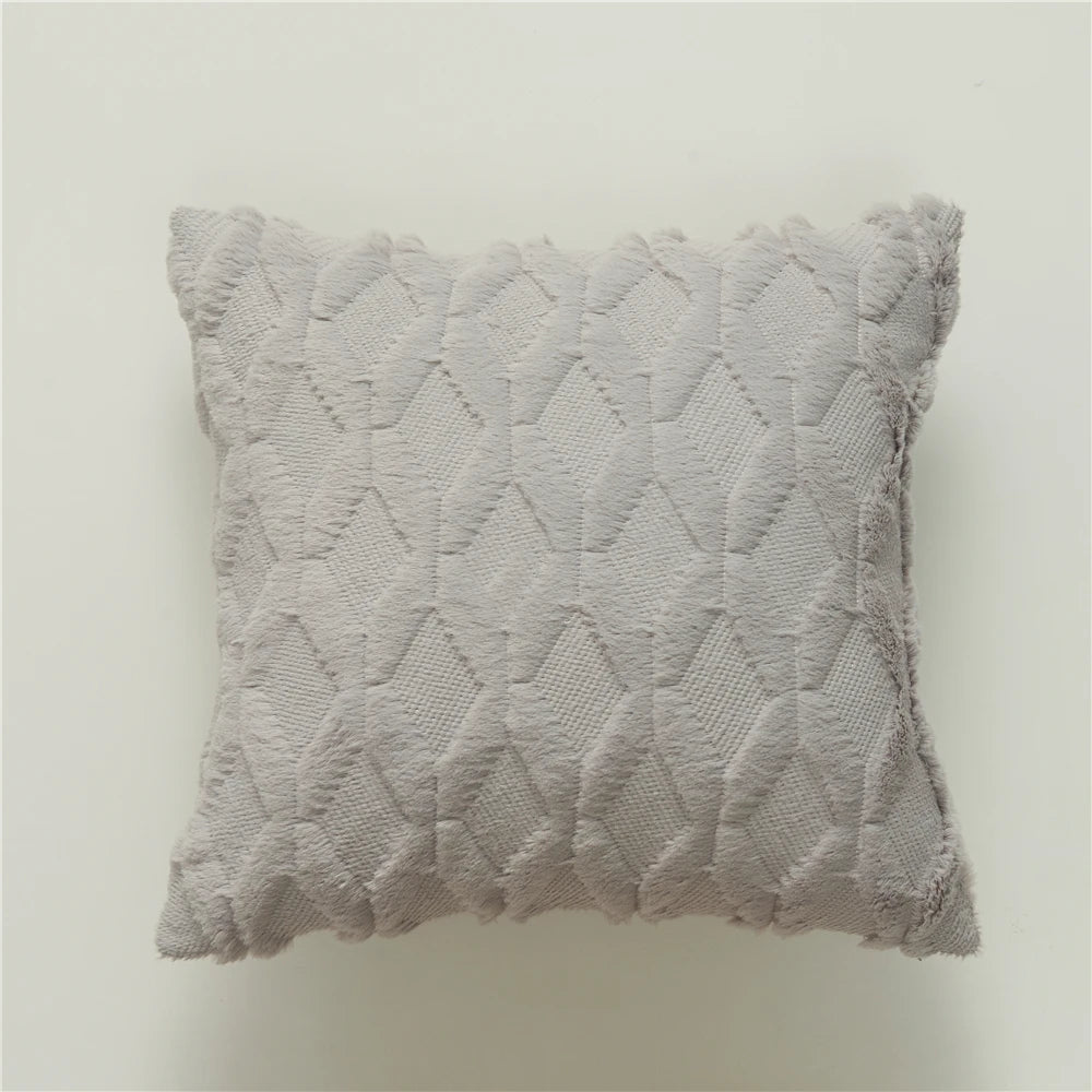 Housse de coussin Tricot<br> Gris