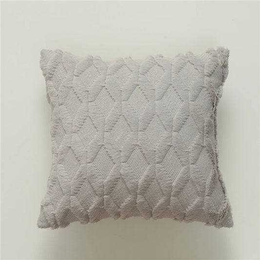 Housse de coussin Tricot<br> Gris