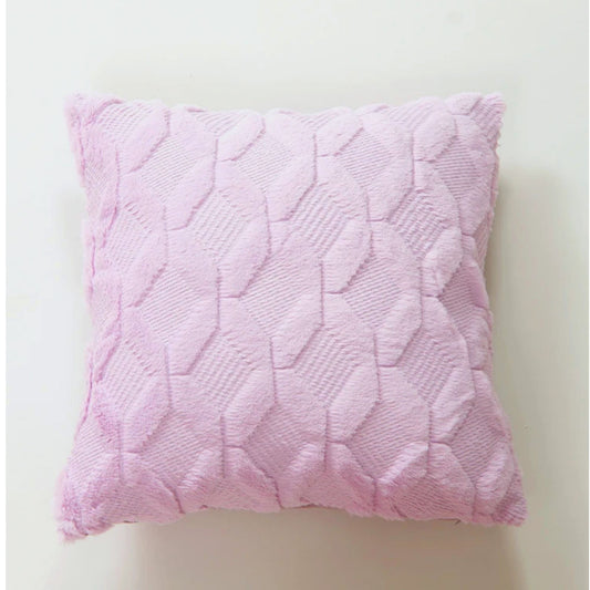 Housse de coussin Tricot<br> Lilas