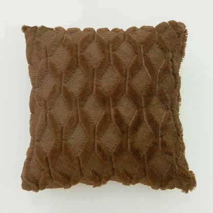 Housse de coussin Tricot<br> Marron