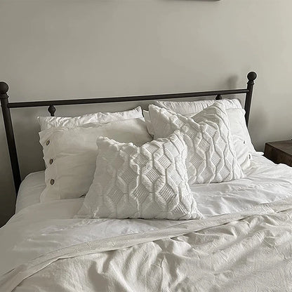 Housse de coussin Tricot<br> Marron