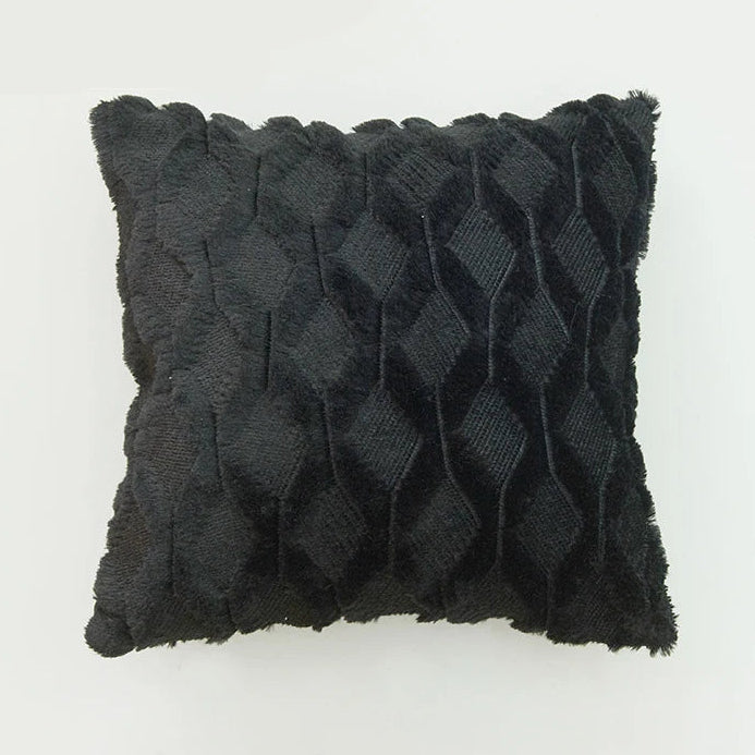 Housse de coussin Tricot<br> Noir