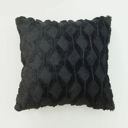 Housse de coussin Tricot<br> Noir