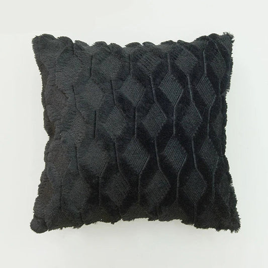 Housse de coussin Tricot<br> Noir