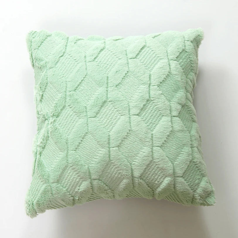 Housse de coussin Tricot<br> Vert menthe