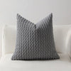 Housse de coussin en velours - Gris