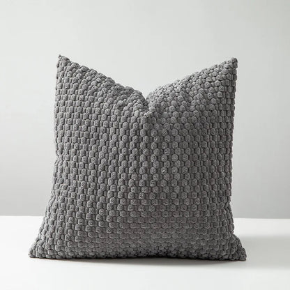Housse de coussin velours 45x45 - Anthracite