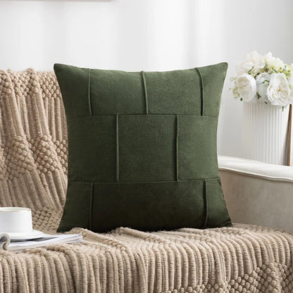 Housse de coussin Velours<br> Anthracite<br>Inspiration Scandinave