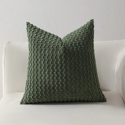 Housse de coussin en velours <br> Coordonné 4 couleurs