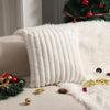 Housse de coussin Velours cotelé Blanc