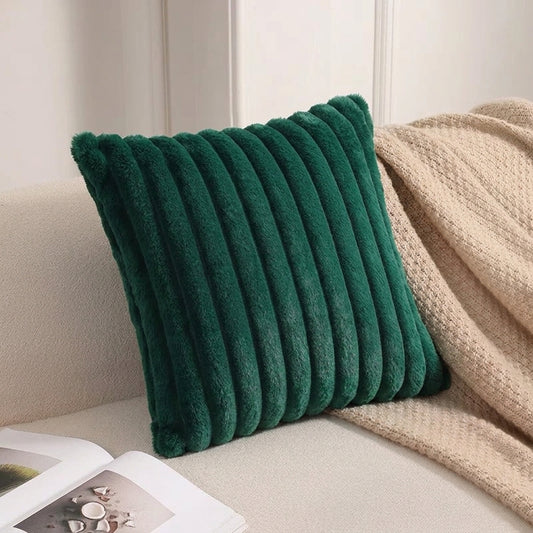Housse de coussin<br> Velours cotelé Vert forêt