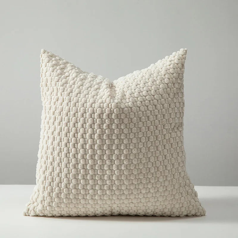 Housse de coussin velours 45x45 - Ecru