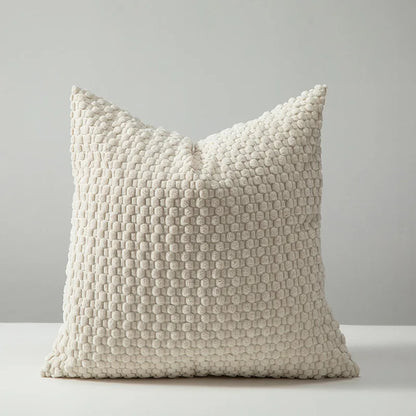 Housse de coussin velours 45x45 - Ecru