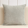 Housse de coussin en Velours Gaufré Gris