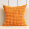 Housse de coussin en Velours Gaufré Orange