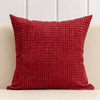 Housse de coussin en Velours Gaufré Rouge