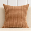 Housse de coussin en Velours Gaufré Terracotta