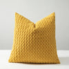 Housse de coussin velours 45x45 - Jaune