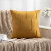 Housse de coussin Velours Jaune Moutarde Inspiration Scandinave