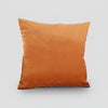 Housse de coussin Velours Lisse Terracotta, packshot sur fond blanc