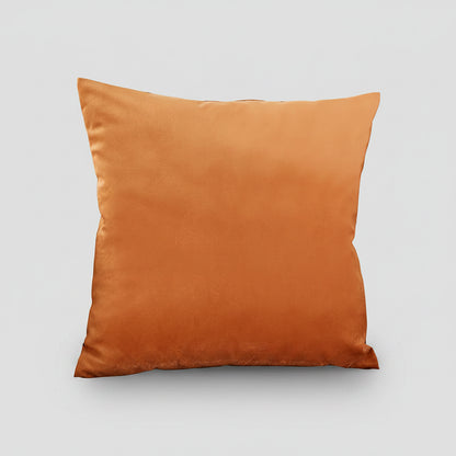 Housse de coussin Velours Lisse Terracotta, packshot sur fond blanc