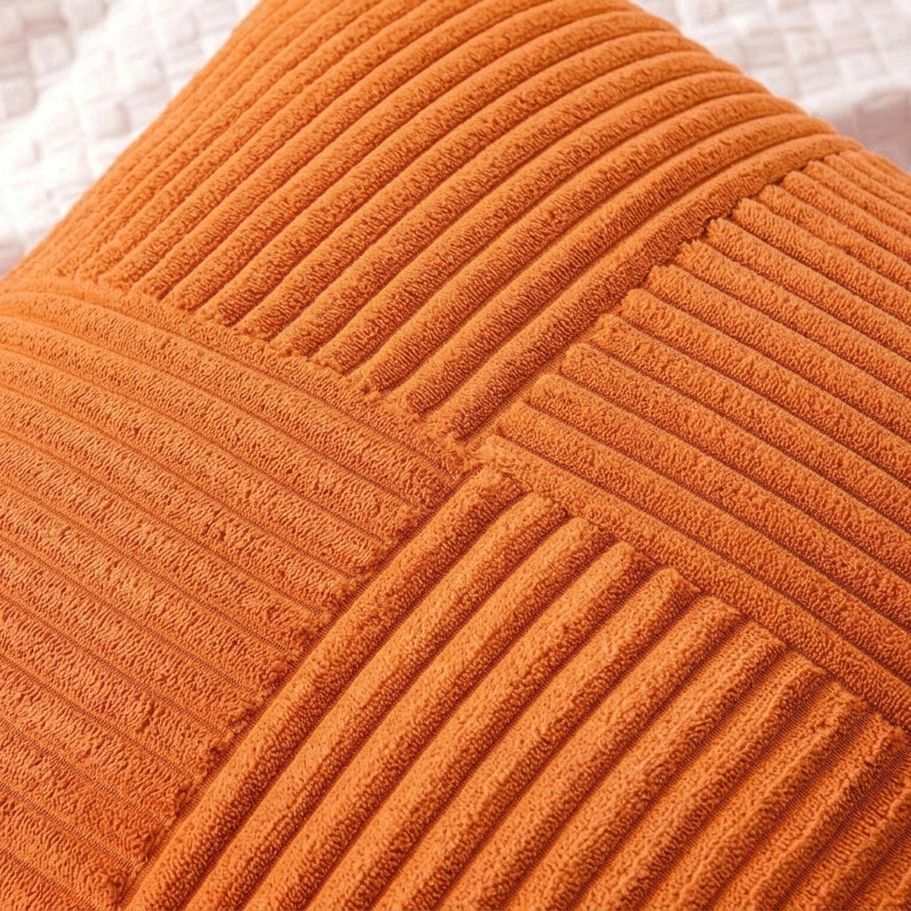 Housse de coussin Velours<br> Orange