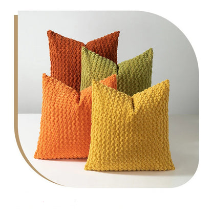 Housse de coussin velours 45x45 - Orange