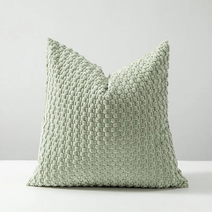 Housse de coussin velours 45x45 - Vert sauge