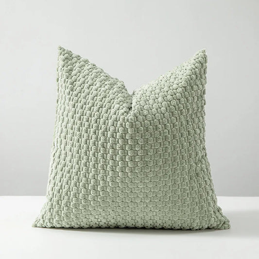 Housse de coussin velours 45x45 - Vert sauge