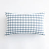 Housse de coussin 50x30 Vichy Bleu ciel