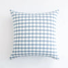 Housse coussin 45x45 Vichy Bleu ciel