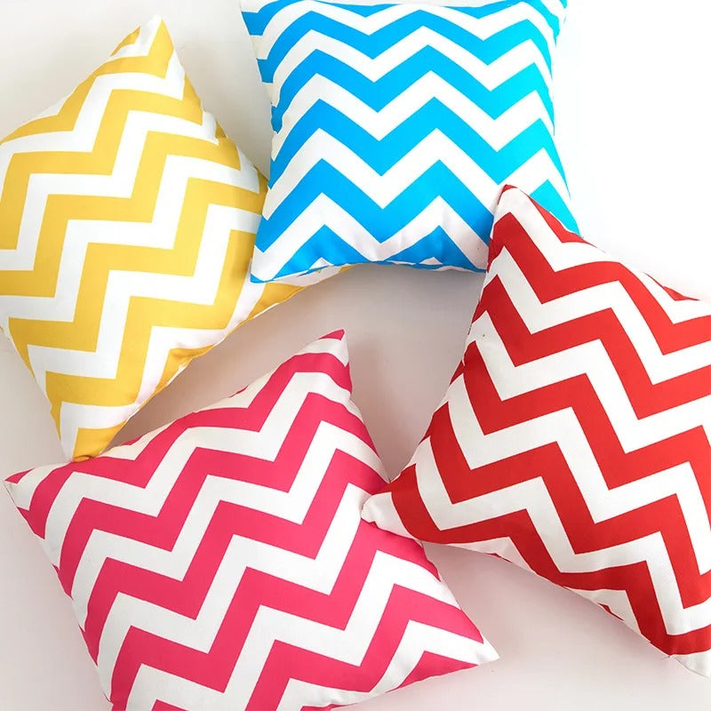 Housse de coussins Exterieur Vagues Fuchsia